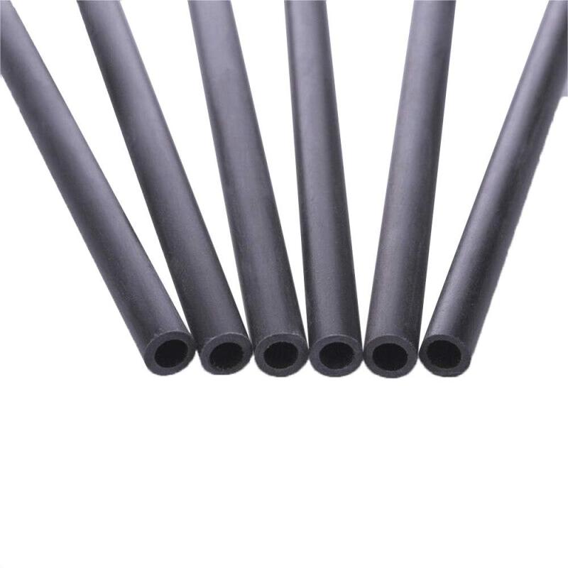 Tubo hueco de tubo de carbono Diámetro interior de fibra de carbono 1,5 mm x exterior 3 mm x longitud 430 mm (4 piezas)