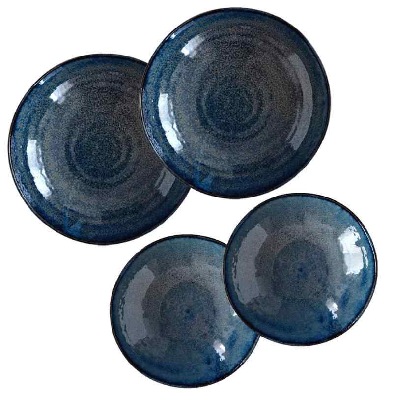 テーブルウェアイースト 窯変 ディープブルー パスタ皿 サラダボウル
