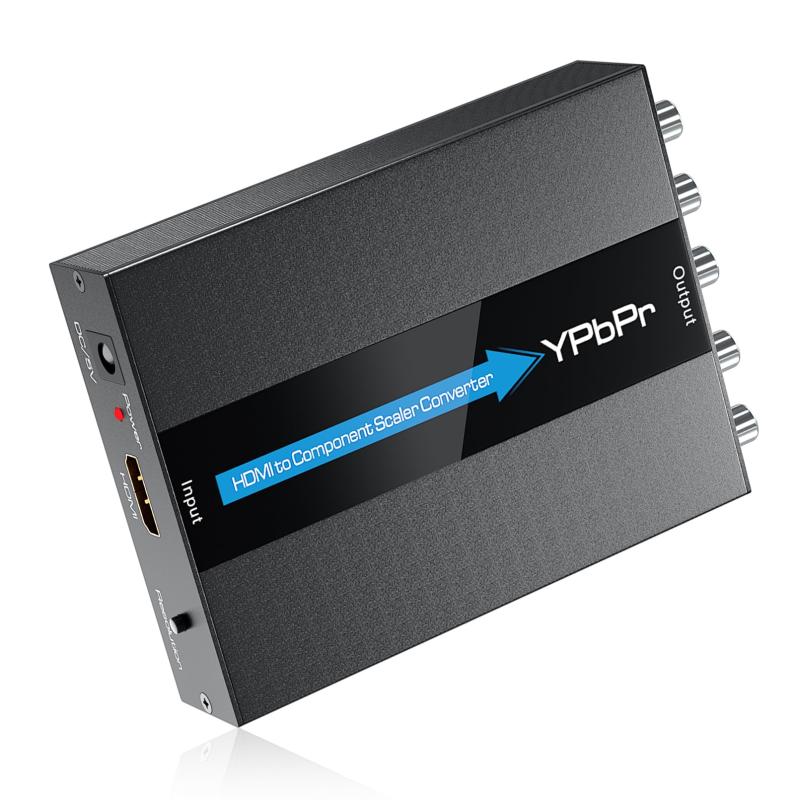 樂天商城 - HDMI toコンポーネントコンバータースケーラー機能付き、1080P HDMI to YPbPrスケーラーコンバーターは、1080i HD入力と480i/576i変換コンポーネント出力に対応しています