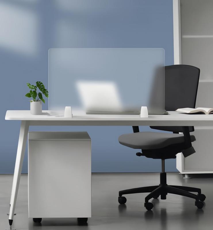 パーテーション 卓上 間仕切り フロスト アクリル板 4mm 透明 持ち運び 目隠し プ...