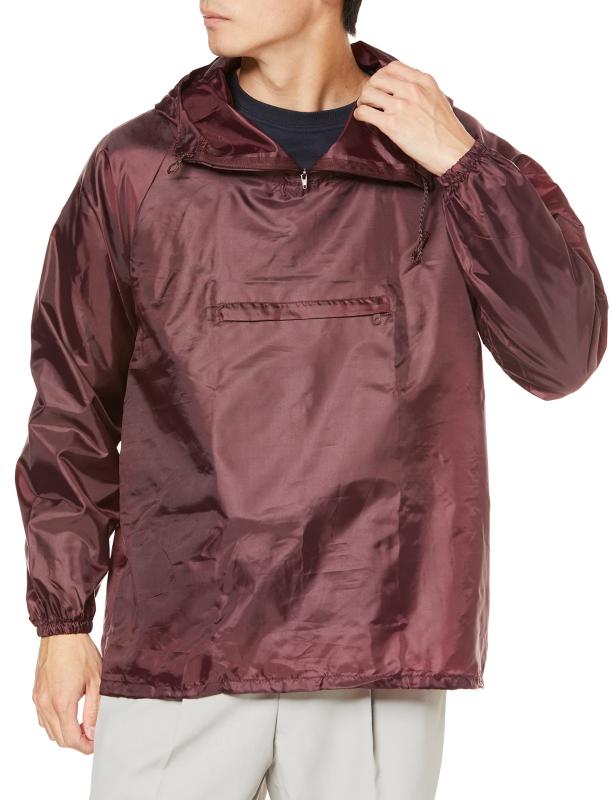 [カジメイク] 防風 撥水ヤッケ 軽作業 汚れよけポリエステルヤッケ