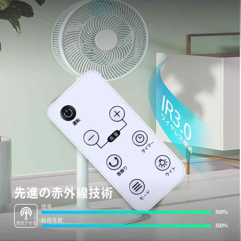 GUIUG 扇風機リモコン for iimono117 サーキュレーターリモコン 壁掛け 扇風機リモ...