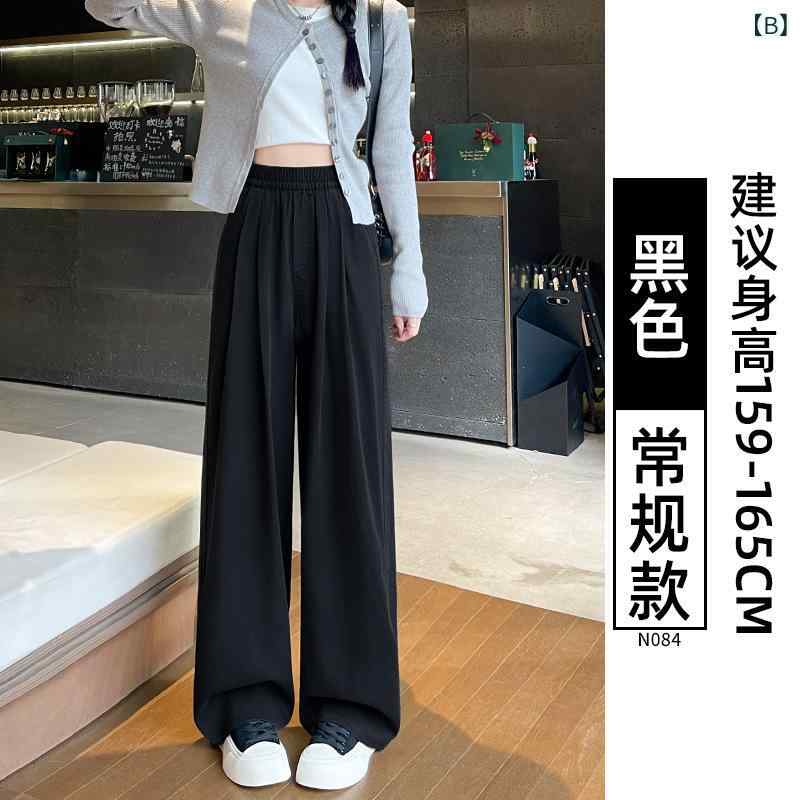 レディース 牛仔パンツ デニム ワイドレッグ 直筒 ハイウエスト 春夏 復古 垂感 微弾力 天丝 ライセール繊維 ポリウレタン 日韓 カジュアル スタイル 長ズボン ポケット 付き 水洗加工 ブルー ブラック ホワイト astershop-10563472 アスターショップ サンプル画像2