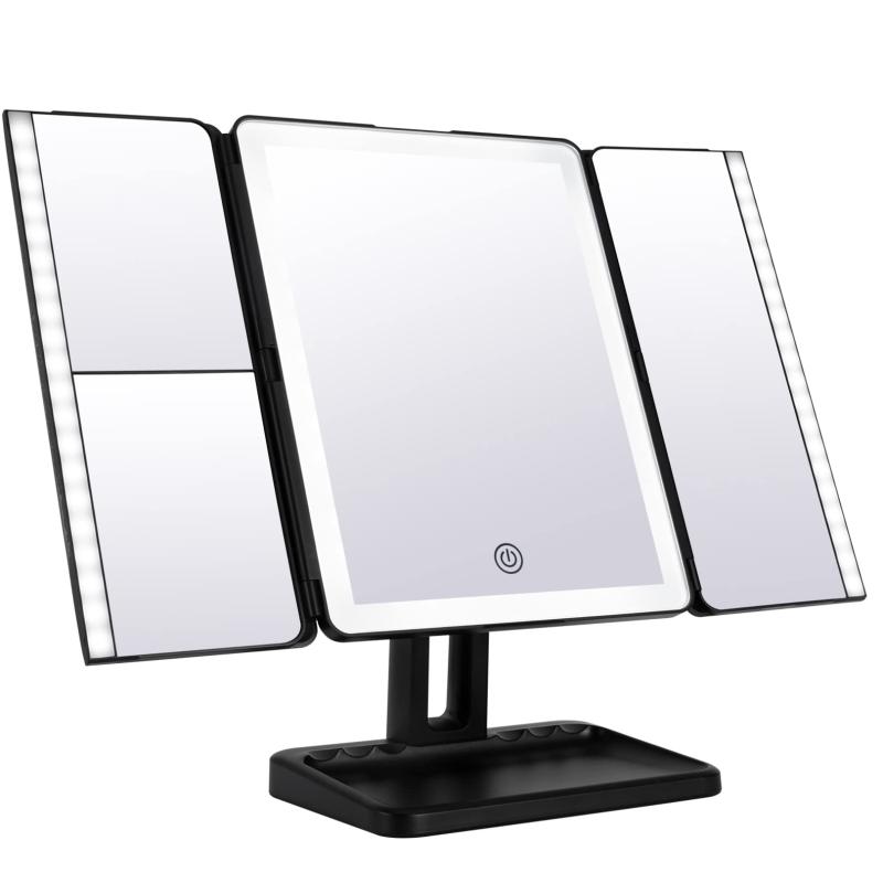 FACSINATE 女優ミラー 三面鏡 化粧 収納ペース