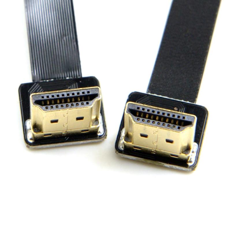 樂天商城 - CY FPV デュアルアップアングル90度 HDMI タイプA オスからオス HDTV FPC フラットケーブル 20cm マルチコプター航空写真用