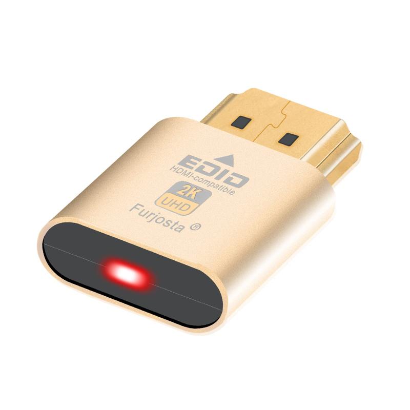 HDMI Displayport ダミープラグ ヘッドレスゴーストディスプレイエミュレーター プレミアムアルミPC(ヘッドレス-1920x1080 3RD@60Hzに対応)