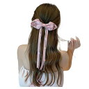 FASELE 髪飾り ダブルリボン クリスタル 蝶結び ヘアクリップ リボンバレッタ 髪どめ リボン ロング ウェディング お呼ばれ パーティー 卒業式 結婚式 花火大会 忘年会 お呼ばれ 誕生日 クリ