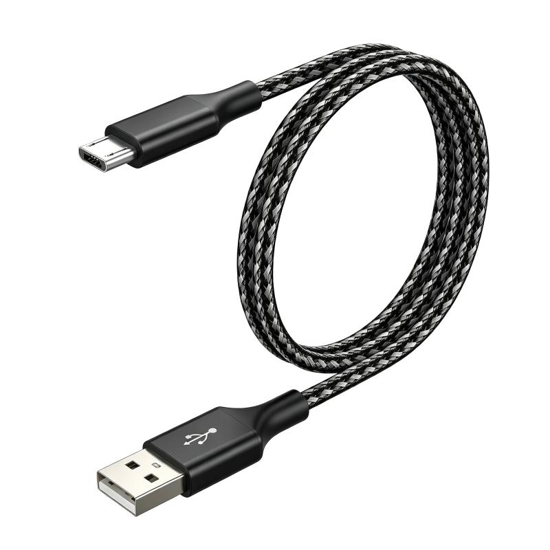 Micro USB ケーブル SLEIJAOOE【USB2.0規格 / 2A安定充電】 マイクロB端子 高耐久ナイロン編組 [PS4 Xbox One コントローラー対応] Android多機種スマホ対応【断線防止・堅牢仕様】