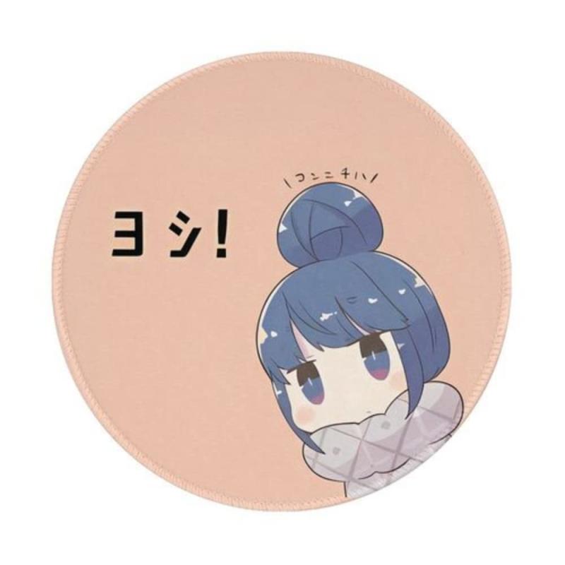 Rakuten - ゆるキャン 現場猫 マウスパッド 円型 ラバー 仕事/自宅用 滑り止めゴム底 耐久性 オフィス ゲーム 多機能 アニメ キャラクター 小型 便利 おしゃれ 可愛い かわいい