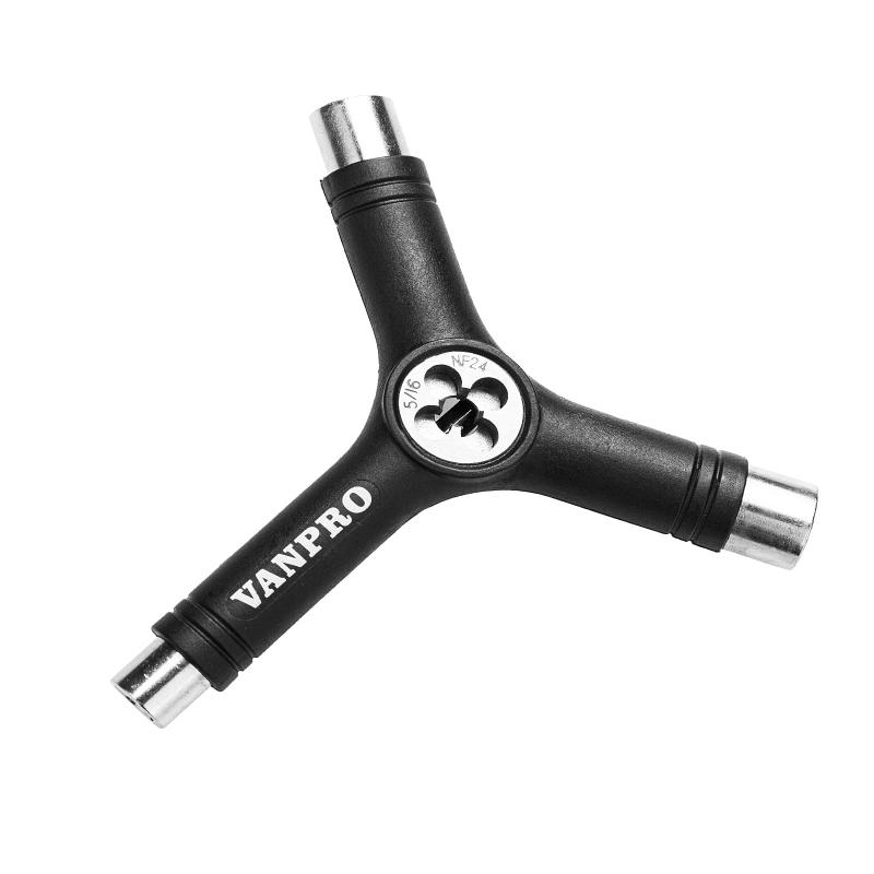 Vanproオルインワンスケートボード用ツール スケボー万能持ち運び便利 多機能スケボーメンテナンス アレンレンチ フィリップスクリュードライバー (全金属)…