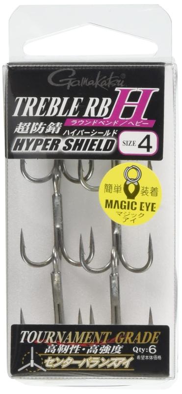がまかつ(Gamakatsu) トレブルフック バラ トレブルRB-H #4