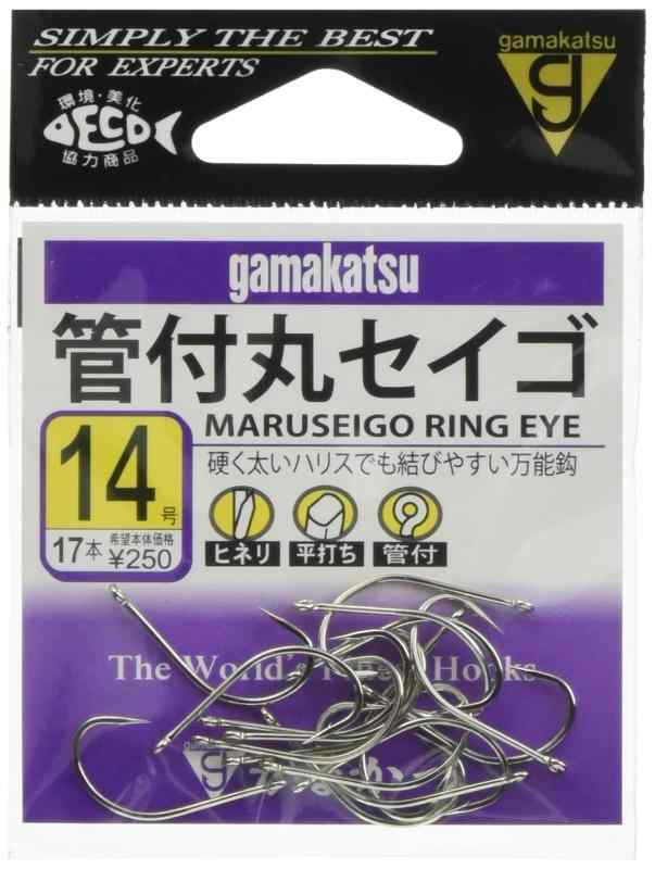 がまかつ(Gamakatsu) 管付丸セイゴ 白 14号
