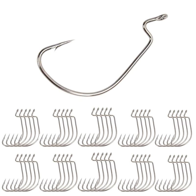 【PBルアー】オフセットフック 大容量 50本入り