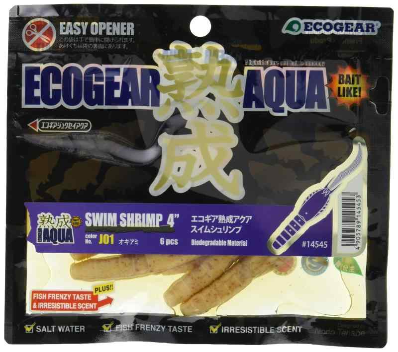 エコギア(Ecogear) ワーム 熟成アクア スイムシュリンプ 4インチ