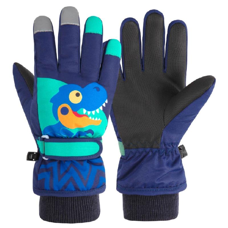 [JEELAD] キッズ 防寒手袋 スキーグローブ サイクリング用手袋 防風 撥水 スノーグローブ 冬手袋 スマホ対応 紛失防止 ウインター 通学 アウトドア 雪遊び 耐磨耗 子供向き プレゼント 自転車