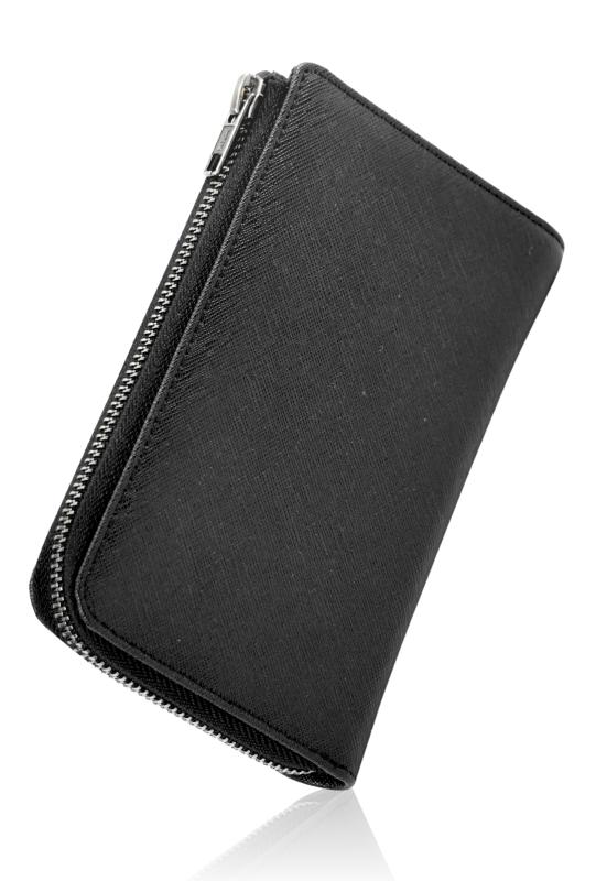 [VECTill] 【お尻ポケットのための財布】財布 メンズ 本革 ミドルウォレット 小さい長財布 コンパクト財布 L字ファスナー レザー スキミング防止 ブラック 父の日 ギフト プレゼン