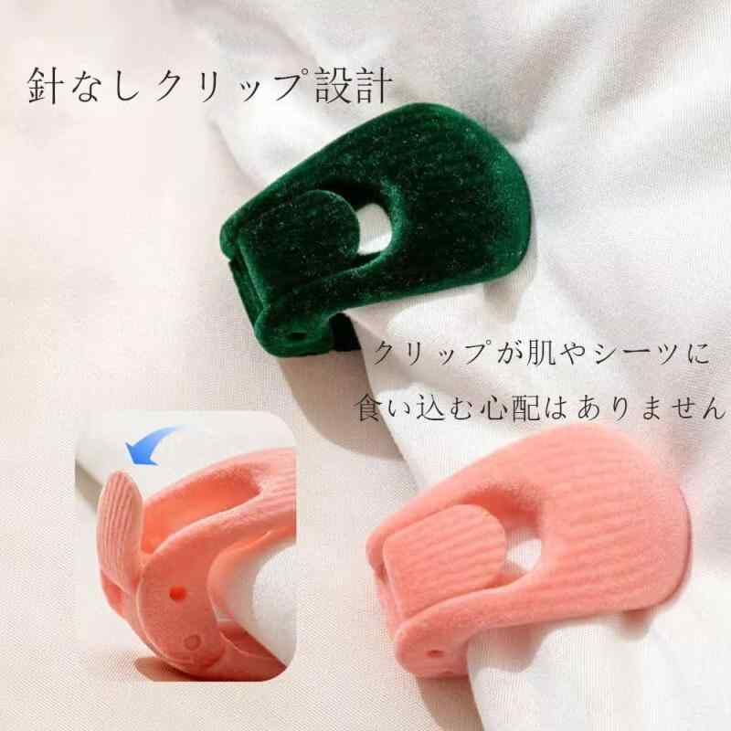 布団 クリップ、滑り止めカバークリップ10点セット、丈夫で耐久性があり、針の設計、毛布、カバー固定器、丈夫で耐久性があり、毛布の滑り防止、軽量で便利で、シーツ、布団、など（白 astershop-10218101 アスターショップ サンプル画像3