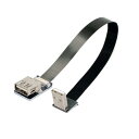 Cablecc Down USB 2.0 Type-A オスからメスへの拡張データ フラット スリム FPC ケーブル、FPV & ディスク & スキャナー & プリンター用