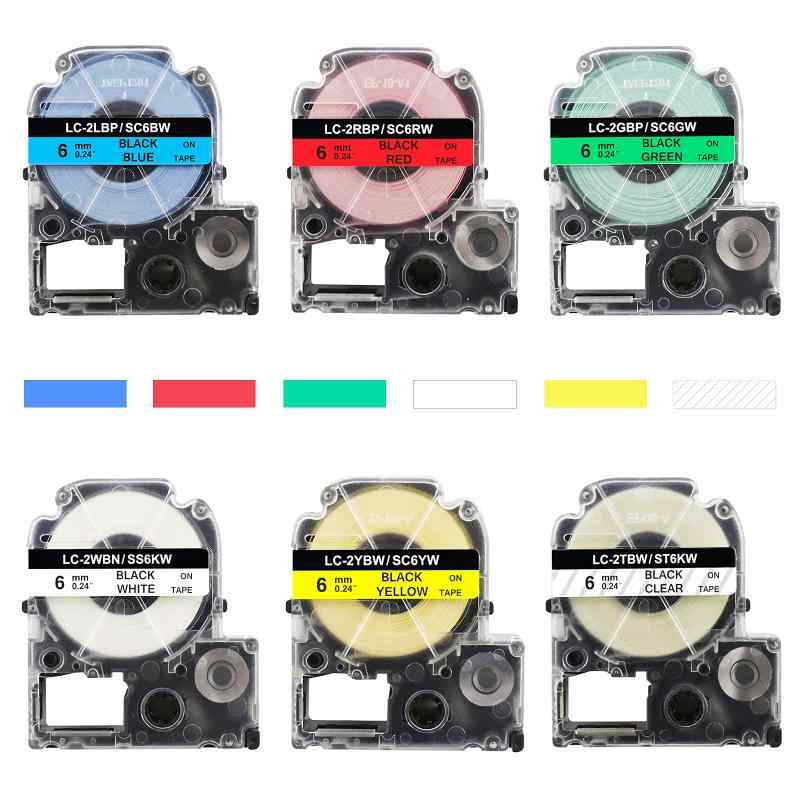 󥰥 ơץȥå 6mm/9mm/12mm/18mm KINGJIM ƥץPROơ׸ߴ 6å ʸ /////Ʃ б: SR230C SR530C SR3900C LW-400 LM-700 LW-900P