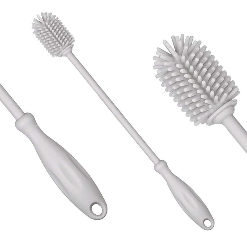 ボトルブラシ Uervoton 哺乳瓶 ブラシ シリコン製 長いハンドル 抗菌