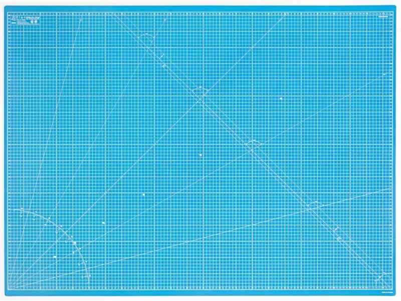 Elan カッティングマット A0 A1 A2 A3 A4 青, 縫製用カッティングマット, クラフトマット, 工作マット,..