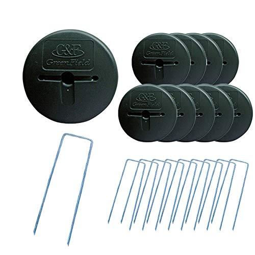 デュポン社/ザバーン ｜ 防草シート専用アンカーピンセット(防草ワッシャー、コ型ピン、各10個セット) ..