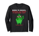 PCD Born memes: 水着を着ることを余儀なくされたビーチに生まれる 長袖Tシャツ