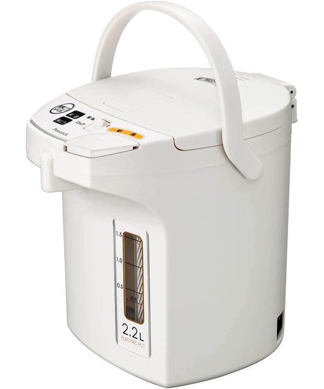 Rakuten - ピーコック 電気ポット オールホワイト 沸騰 カルキとばし 保温機能 空だき防止 電動給湯 湯沸かしポット