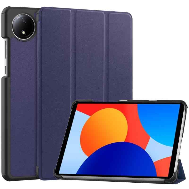 For Redmi Pad SE 8.7インチケース カバー 2024年タブレットケース 8.7インチレッドミパッドSE4Gケース スタンド機能付き 耐衝撃保護ブルー無地ソフトケースの商品画像