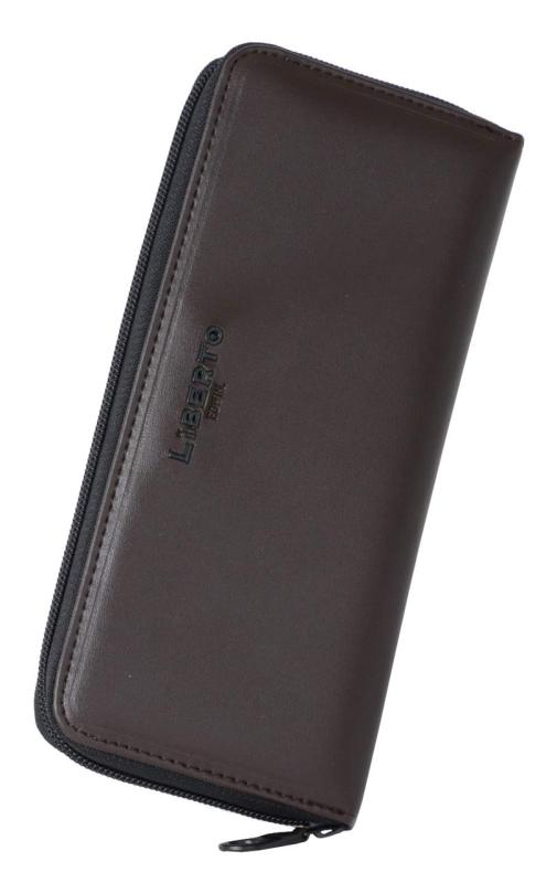 [リベルト エドウィン] 財布 メンズ クロメタル レザー 長財布 長サイフ さいふ サイフ 合成皮革 ラウンドファスナー