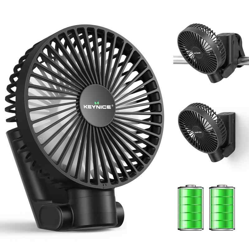 KEYNICE ポータブル扇風機 USB充電式 10000mAh