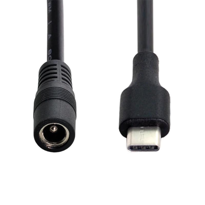 NFHK DC20V 5V USB 3.1 Type C USB-C to DC 20V 5.5 2.5mm & 2.1mm パワープラグ PD エミュレータ トリガー充電ケーブル ラップトップ用