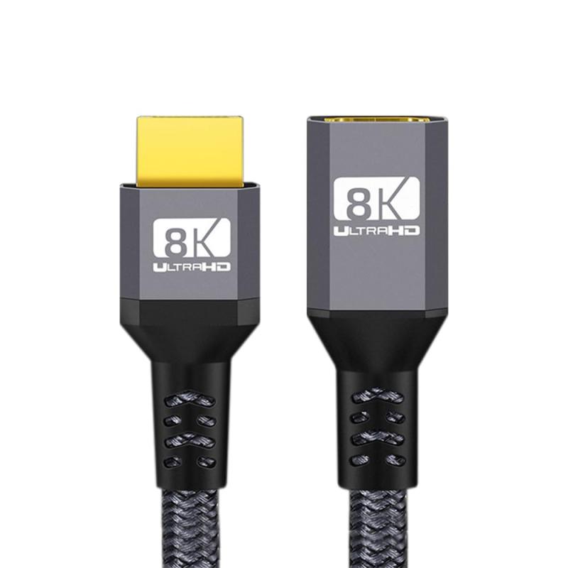 Rakuten - NFHK HDMI 2.1 UHD 8 K 延長ケーブル男性女性超 HD 8 K 60 hz 4 K 120 hz ケーブル 48 Gbs オーディオ 3 D HDMI コードします