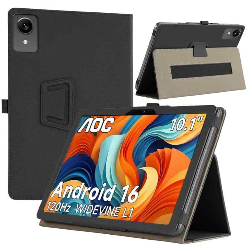 【E-COAST】For AOC M10 / BNCF Bpad 10 SE/Zuleisy E10A ケース AOC/BNCF/Zuleisy タブレット 10インチ 対応 用のケース PUレザーカバー スタンド可能 ハンドストラップ付 磁気吸引 衝撃の商品画像