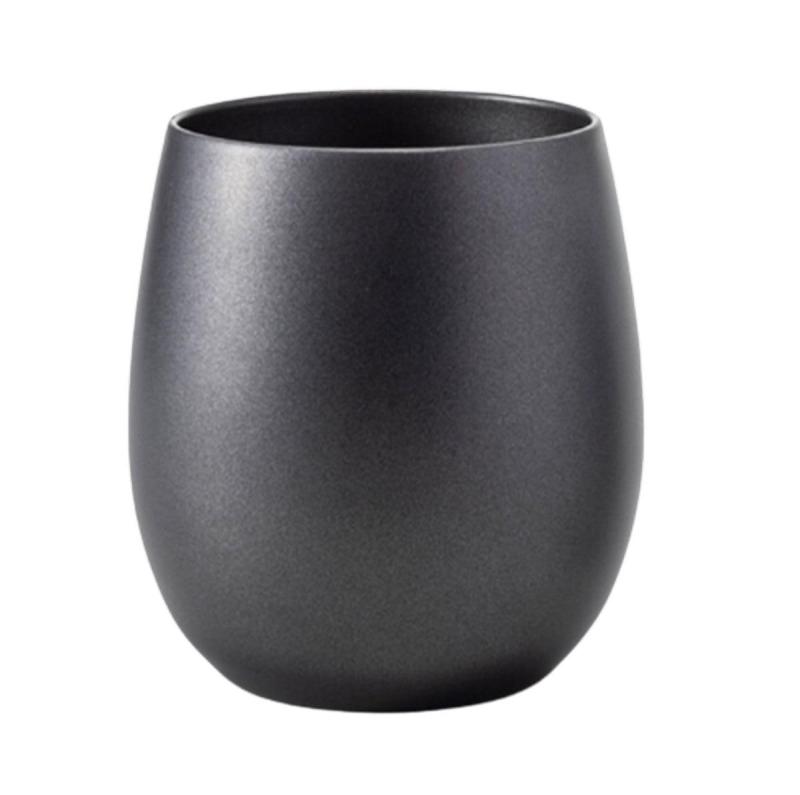 樂天商城 - J-kitchens コップ 陶器 のような 口あたり ステンレス 真空二層構造 カップ ブラック 250ml