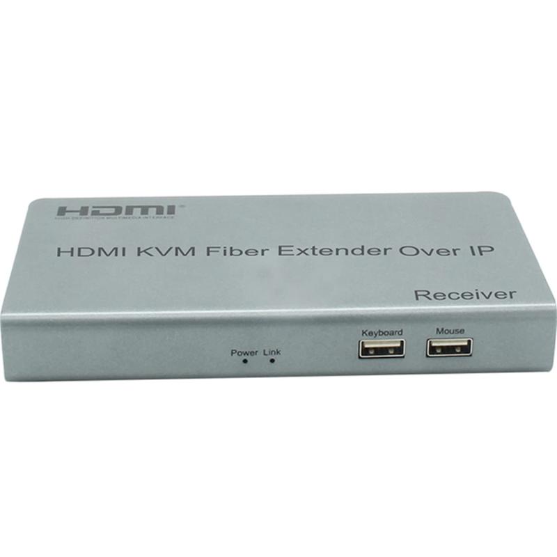 Rakuten - HDMI KVMファイバーエクステンダーOVER IP、HDMI KVM光ファイバースイッチエクステンダー20KM over IP LCSCファイバーケーブルUSB2.0 KVM共有キーボードマウススイッチPS4モニター用
