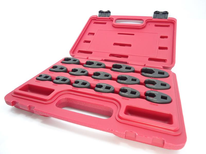 樂天商城 - フレアナットレンチ フレアナットソケット セット ブレーキパイプ用 8mm 9mm 10mm 11mm 12mm 13mm 14mm 15mm 16mm 17mm 18mm 19mm 21mm 22mm 24mm