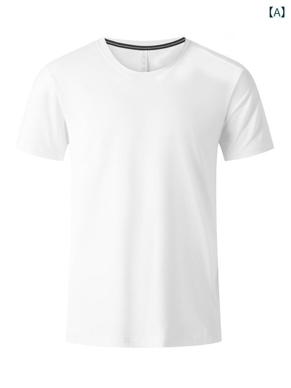 ・カテゴリ: Tシャツ・スタイル: 運動、休闲・袖丈: 短袖・ネックライン: 圆领・機能: 速干、透气・カラー展開: 白色、黒色、浅咖・サイズ展開: L、XL、2XL、3XL、4XL、5XL