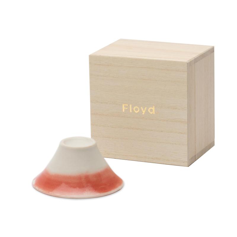 Floyd (フロイド) 富士山 杯 盃 猪口 電子レンジ対応 ギフト 桐箱入り 約8cm 富士猪口 青 赤
