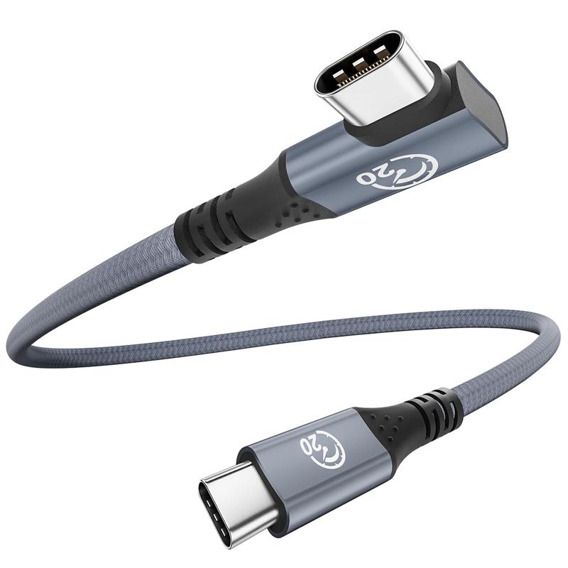 L型 USB-C 3.2 Gen 2x2ケーブル 240W