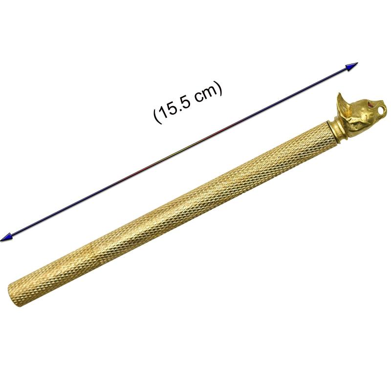 Lopenle 1本 動物 猫 真鍮 ボ－ルペン 書きやすい 文房具セット 0.5mm きらめく 業務用 中学生 人気 プレゼント ギフト 結婚式の記念品 祝日 試験用 メモ取り 手帳用 筆記具 伝統工芸品 猫の頭 12 astershop-10541220 アスターショップ サンプル画像2