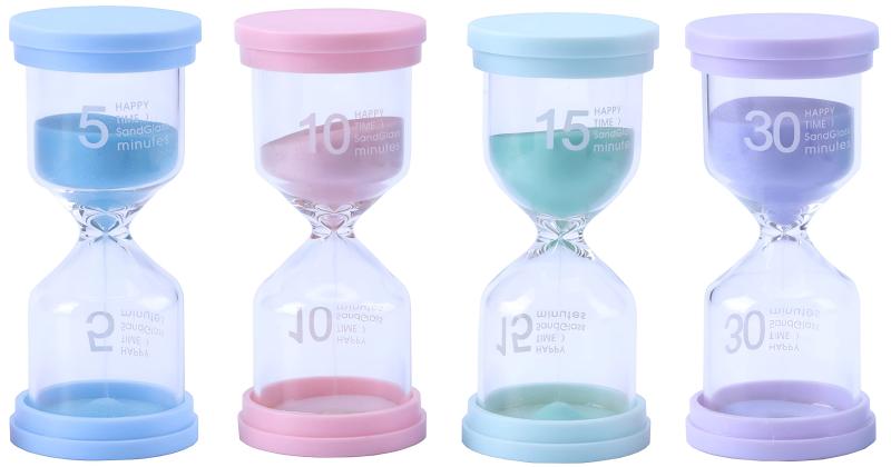 DItudo Store 砂時計 5分10分15分30 4色セット カラフル サンドタイマー✅【商品内容】4個セット（5分／10分／15分／30分）✅【サイズ】10cm x 4.5cm✅【子供に安全】 耐性素材で出来ていますので、壊れにくいです。✅【応用】勉強する時、調理する時、運動する時、ゲームをする時、歯を磨く時、サウナに入る時やおしゃれなギフトやお部屋のインテリアにも最適です。✅【ご注意】精密機器ではないことをご理解ください。
