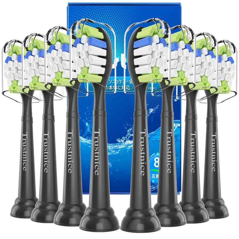 Trustnice 電動歯ブラシ 替えブラシ フィリップス ソニッケアー 対応 互換ブラシ ダイヤモンドクリーン philips sonicare 用の 替え歯ブラシ ブラシヘッド 歯垢除去 レギュラ