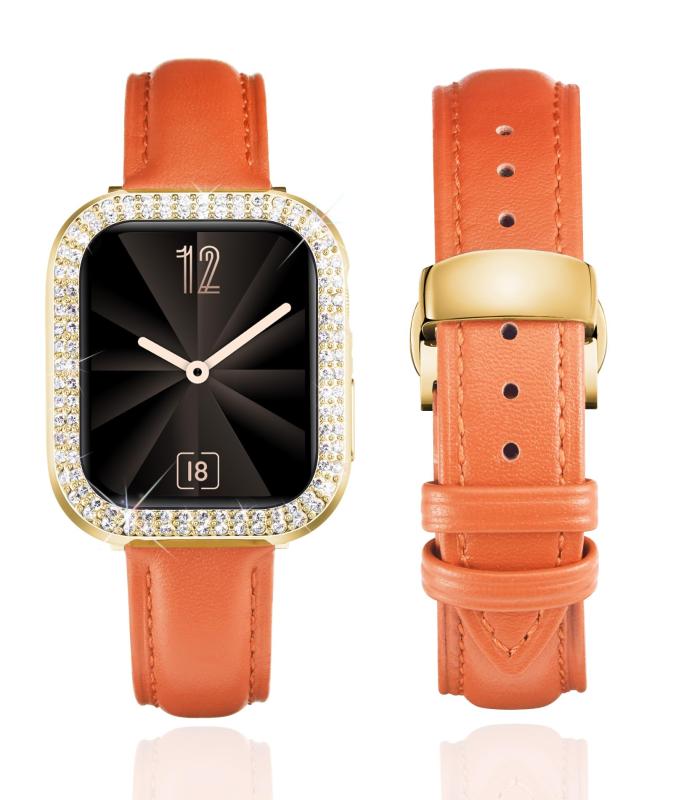 樂天商城 - コンパチブル Apple Watch バンド 40mm 41mm 42mm 44mm 45mm 46mm レディース コンパチブルアップルウォッチバンド レザー 革ベルトキラキラダイヤモンド保護ケースー付きレディース コンパチブル iWatc