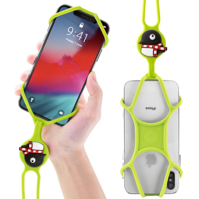 Bone Lanyard PhoneTie ネックストラップ スマホ シリコン製 落下防止 盗難防止 4-6.7インチのスマホに対応