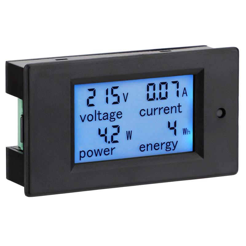 樂天商城 - DROK 電力チェッカー AC デジタル LCD 80-260V マルチメーター 電圧 アンペア数 電力 エネルギー メーター ブルー バックライト 表示 電圧計 電流計 モニター 変流器を持つ