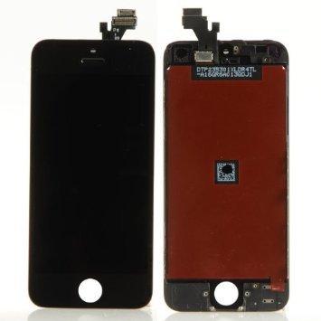 SZM iPhone 5 タッチパネル（フロントガラスデジタイザ）タッチパネル 液晶パネルセット (5黒) (5S黒)