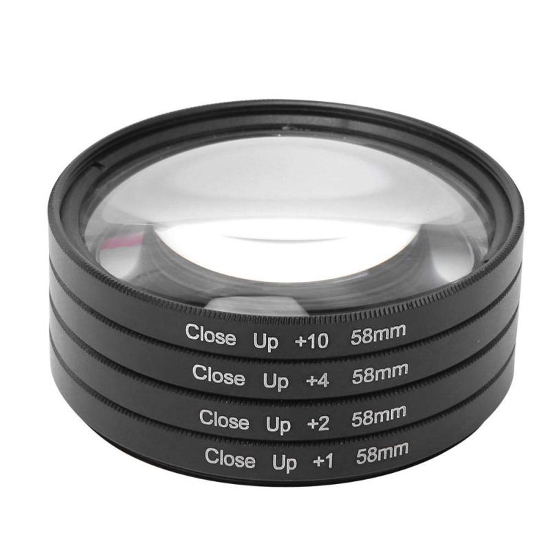 フィルター デジタル一 眼レフ一 眼レフデジタル カメラフィルター 58mm レンズフィルター クローズアップ マクロレンズキット デジタル一眼レフ カメラ用レンズ マクロ接写アクセサリー