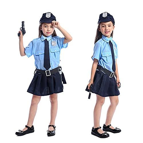 [Lhyxuuk] 警察官 コスプレ キッズ 女の子 制服 コスプ 婦人警官 コスチュームハロウィン ...