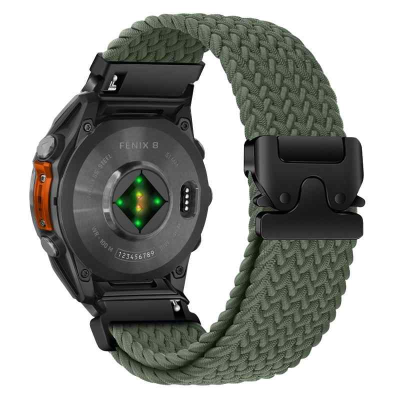  26mm Quickfit バンド Garmin Tactix 8 51mm / Instinct 3 Tactical 50mm / Fenix 8 51mm / Garmin Enduro 3 /Descent Mk3i 対応 ナ